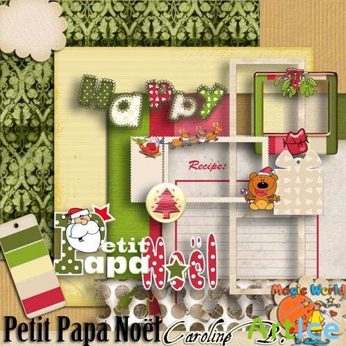 Scrap - Petit Papa Noel PNG and JPG Files