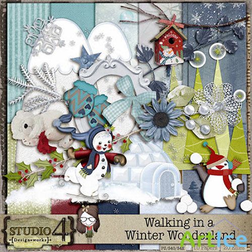 Scrap - Walking in a Winter Wonderland PNG and JPG Files