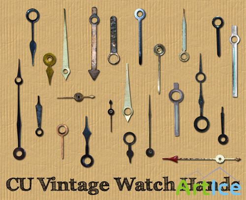 Wintage Watch Hands PNG Files