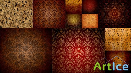 Patterned Vintage Texture in Red Colors JPG Files