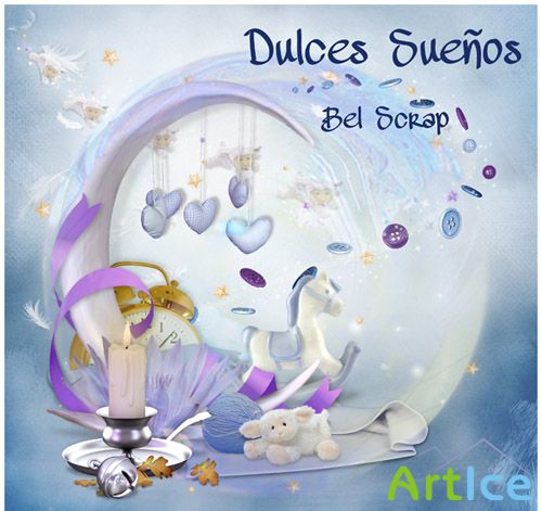 Scrap Set - Dulces Suenos PNG and JPG Files