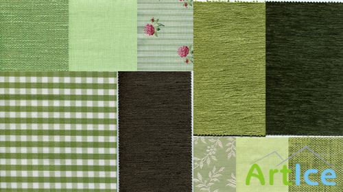 Fabric Texture Green Hues JPG Files