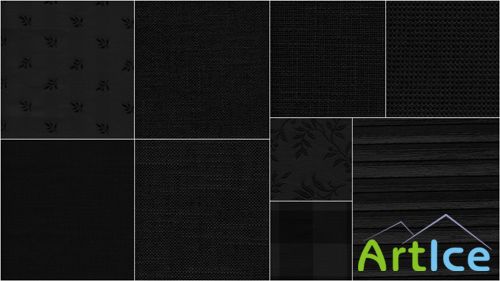 Set of Black Textures with Embroidery JPG Files