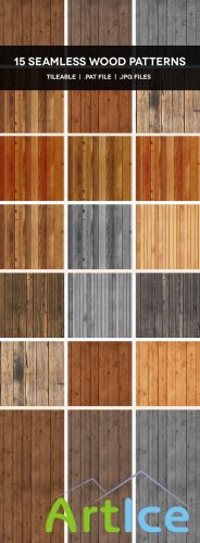 15 Seamless Wood Photoshop Patterns