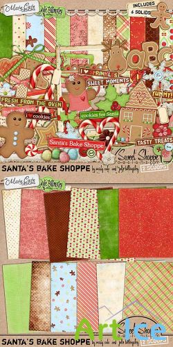 Scrap Set - Santas Bake Shoppe PNG and JPG Files