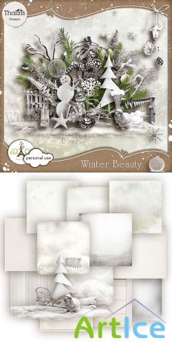 Scrap Kit - Winter Beauty PNG and JPG Files