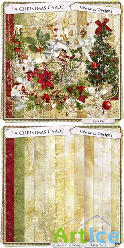 Scrap Set - A Christmas Carol PNG and JPG Files
