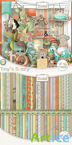 Scrap Set - Toys Story PNG and JPG Files