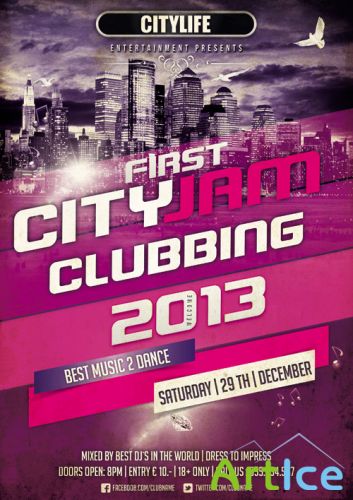 First Cityjam Clubbing Flyer Template