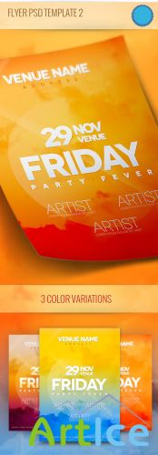 Friday Event Flyer/Poster PSD Template