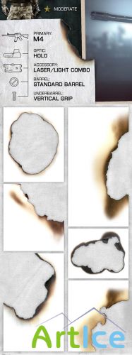 6 Burnt Paper Edges High Resolution Textures