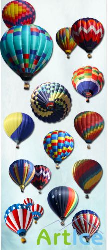 Hot Air Balloons PNG Files