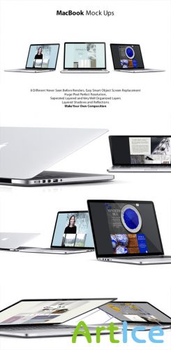 MacBook Mock-Ups Templates