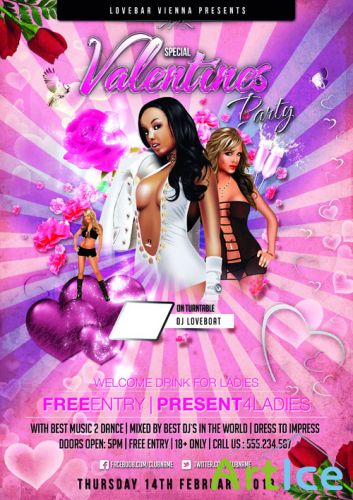 Special Valentines Party Flyer Template