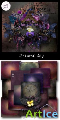 Scrap Dreams Day Set - PNG and JPG Files