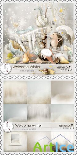 Scrap Set - Welcome Winter PNG and JPG Files