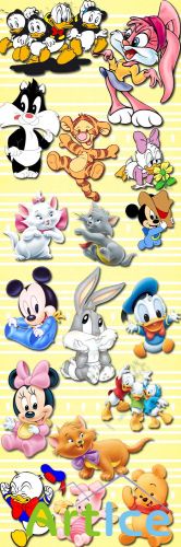 Little Cartoon Characters PNG Files