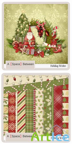 Scrap - Holiday Wishes Set PNG and JPG Files
