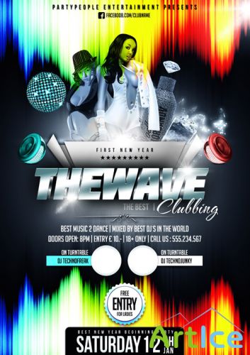 The Wave Clubbing Flyer Template