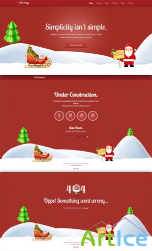 DW One Page Christmas WordPress Theme