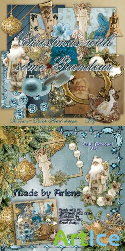 Scrap Set - Christmas with some Grandeur PNG and JPG Files