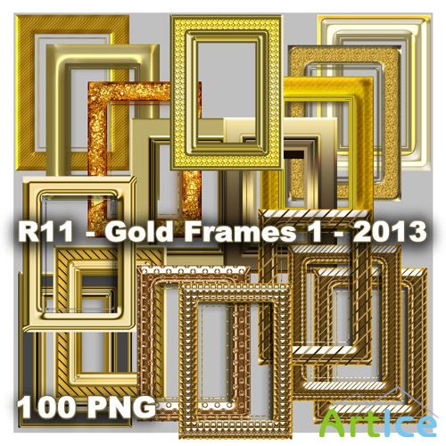 Gold Frames  PNG Files