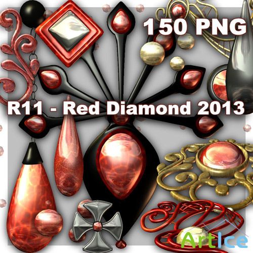 Red Diamonds PNG Files