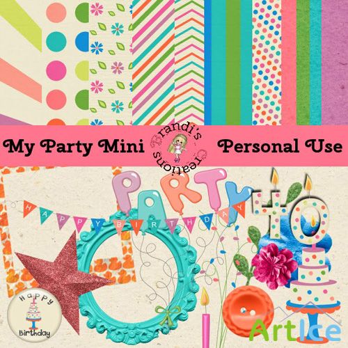 My Party Mini PNG and JPG Files