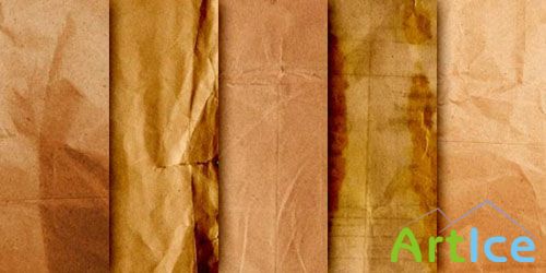 5 HQ Old Paper Background Textures