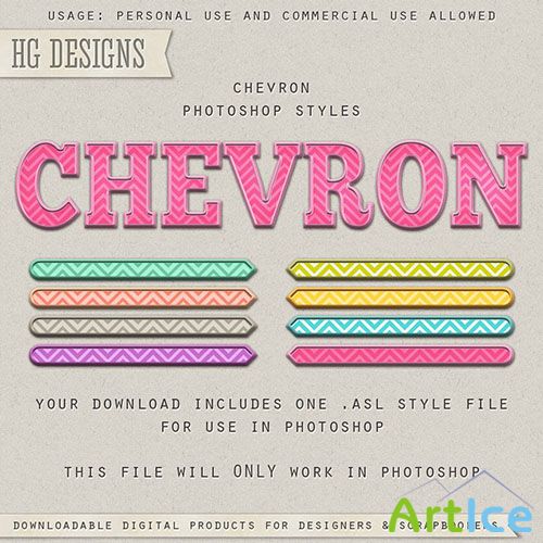 Chevron Photoshop ASL Styles