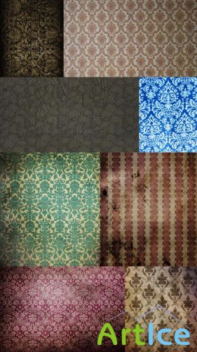 Set of old Textures in Oriental Style