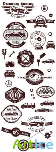 Auto Logos Vector Set