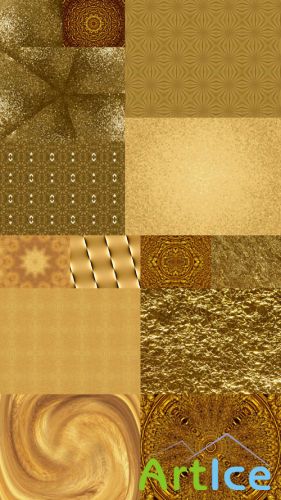 Collection of Golden Paper Textures JPG Files