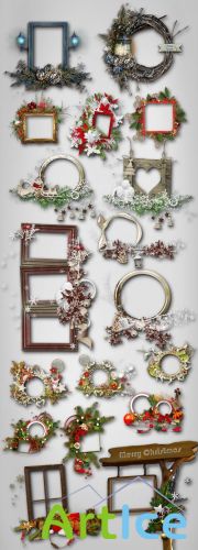 Holiday Frame - Christmas and New Year PNG Files