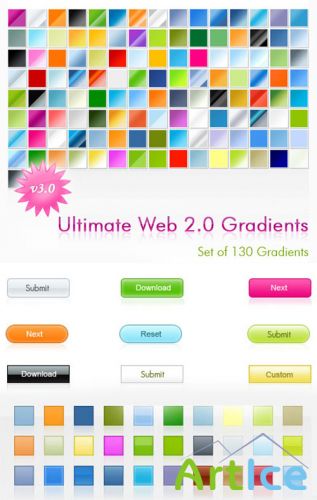 Web 2.0 Photoshop Gradients and Styles