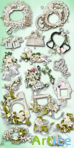 Elements For a Wedding PNG Files
