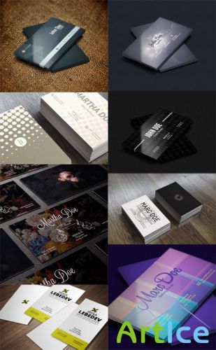 8 Business Cards Collection