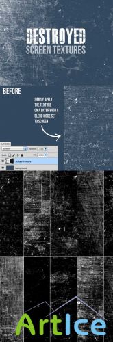 WeGraphics - Destroyed Screen Texture Pack