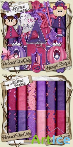 Scrap - Lil Miss Princess PNG and JPG Files