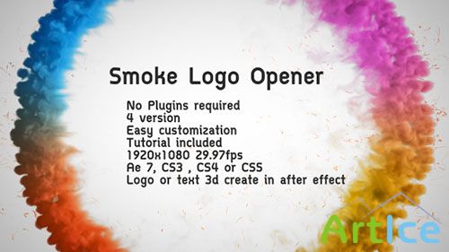 Videohive - Smoke Logo Opener 3154399