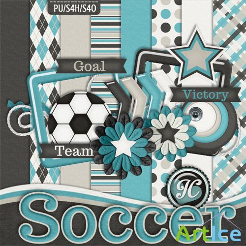 Scrap - Soccer PNG and JPG Files