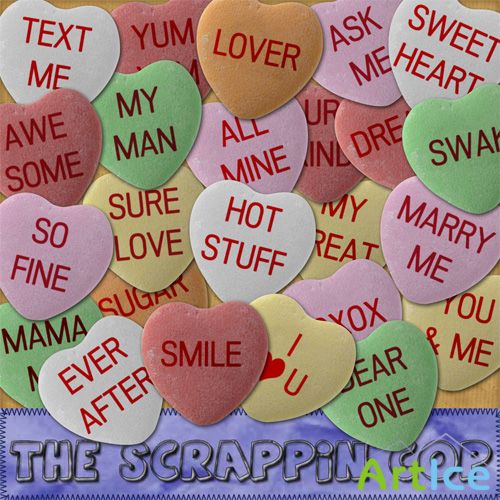 Candy Heart PNG Files