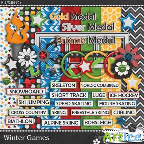 Winter Games PNG and JPG Files