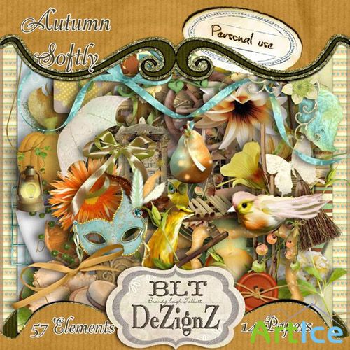 Scrap - Autumn Softly PNG and JPG Files