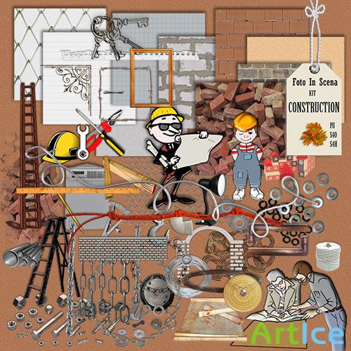 Scrap - Construction PNG and JPG Files