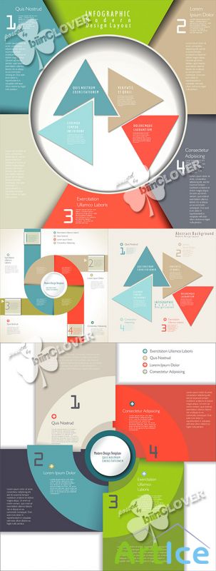 Modern infographics design 0564