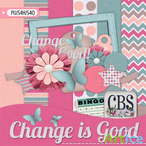 Scrap - Change Is Good Kit PNG and JPG Files