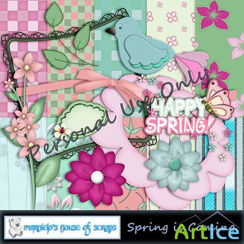 Spring is Coming Kit PNG and JPG Files
