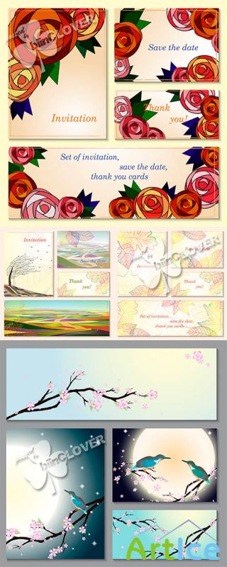 Stylish invitation cards 0547
