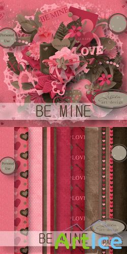 Scrap Kit - Be Mine PNG and JPG Files